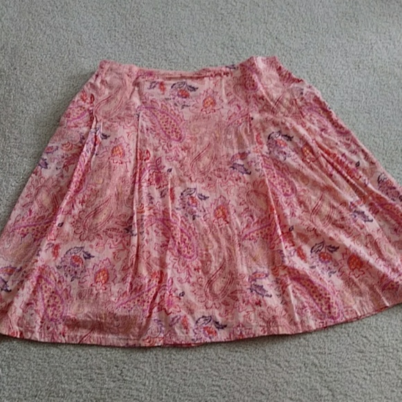 Style & Co Dresses & Skirts - Peach print cotton A-line skirt Style & Co Dresses & Skirts - Peach print cotton A-line skirt